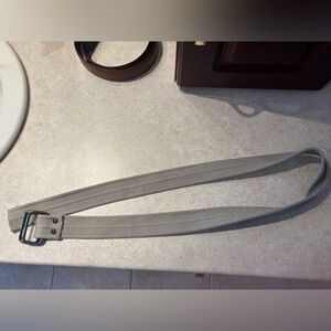 Point Zero Men's Canvas Belt Strap in Light Gray